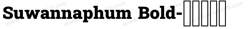 Suwannaphum Bold字体转换